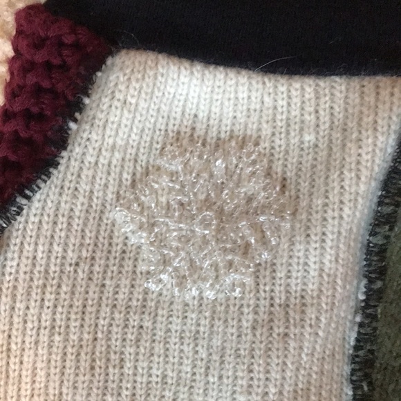 Patchwork knit winter mini-skirt mint condition - Picture 7 of 16